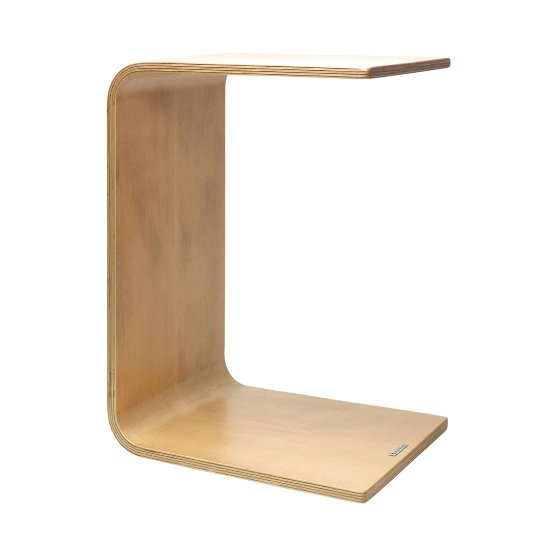 Konfurb Link Wooden C-shape Side Table