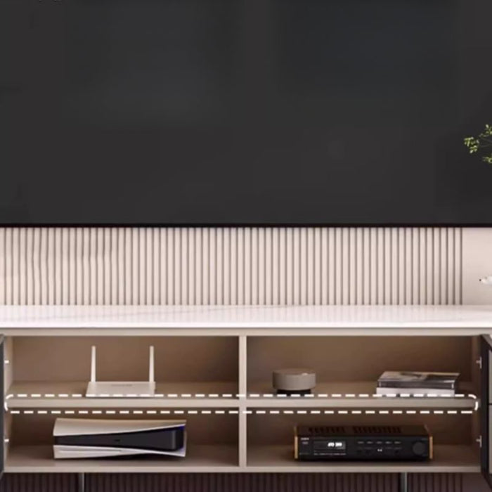 Beige Deco Wood TV Stand