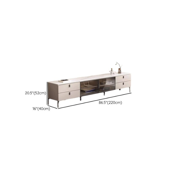 Beige Deco Wood TV Stand
