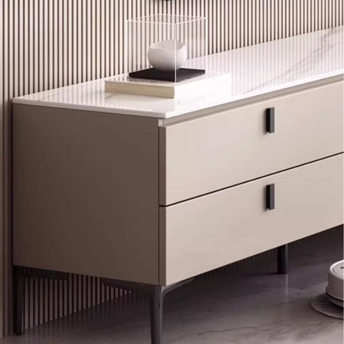 Beige Deco Wood TV Stand