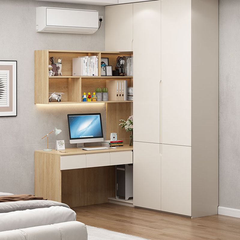 Chalk Contemporary Wood Wardrobe