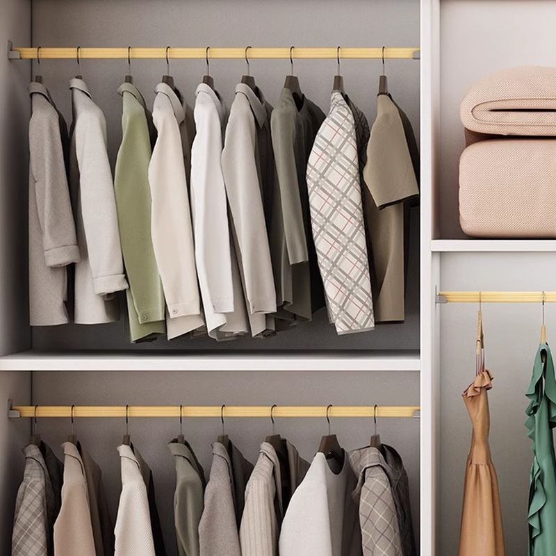Chalk Contemporary Wood Wardrobe