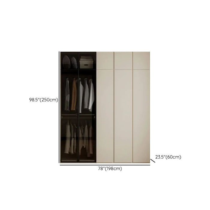 Cream Contemporary Wardrobe