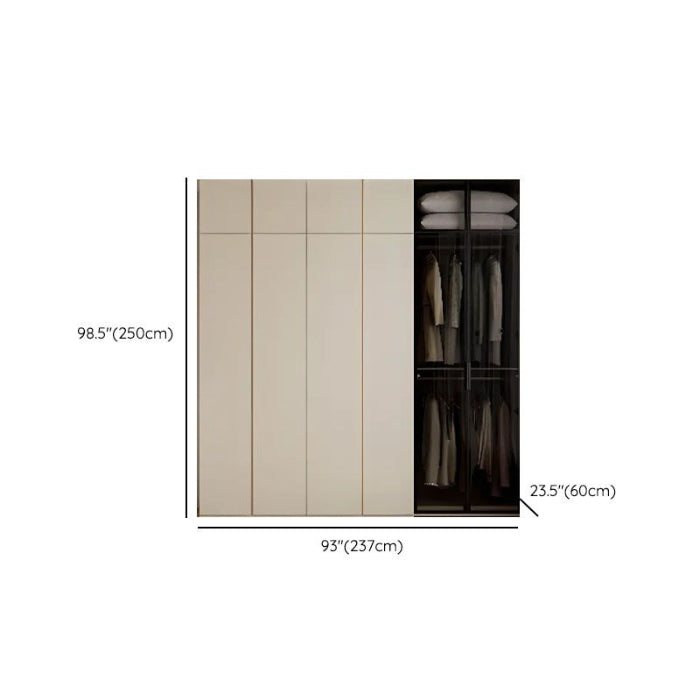 Cream Contemporary Wardrobe