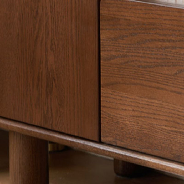Dark Brown Wood TV Stand