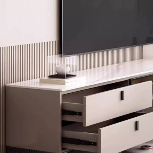 Beige Deco Wood TV Stand