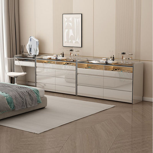 Contemporary Off-White Double Dresser