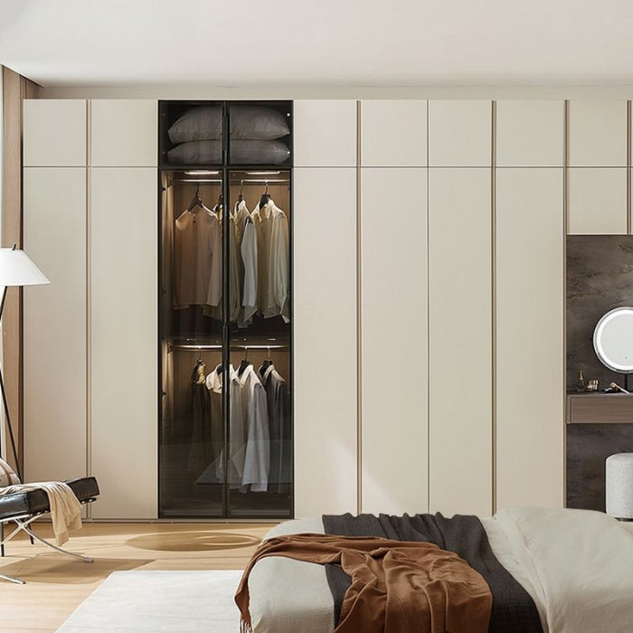 Cream Contemporary Wardrobe