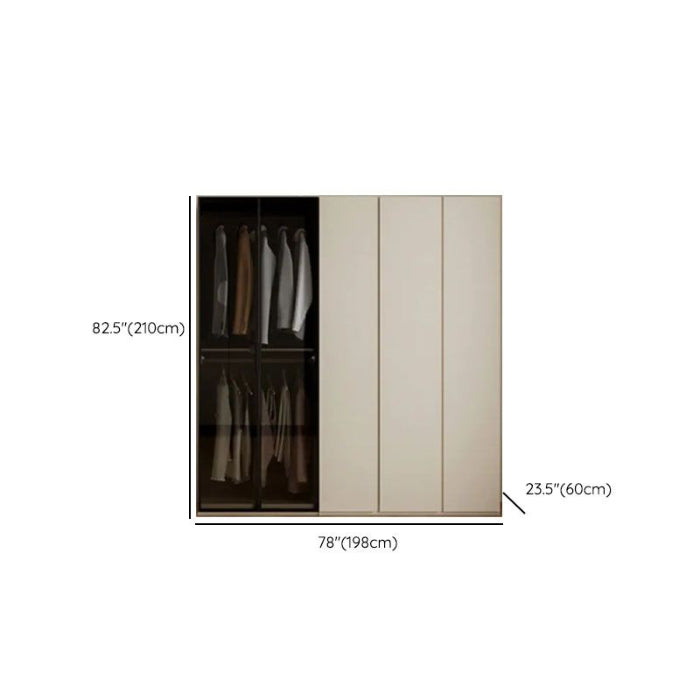 Cream Contemporary Wardrobe