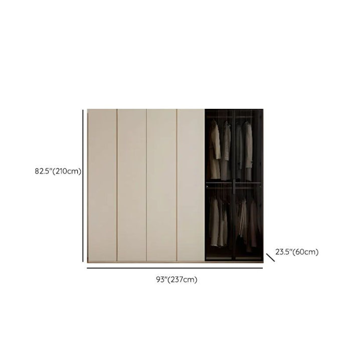 Cream Contemporary Wardrobe