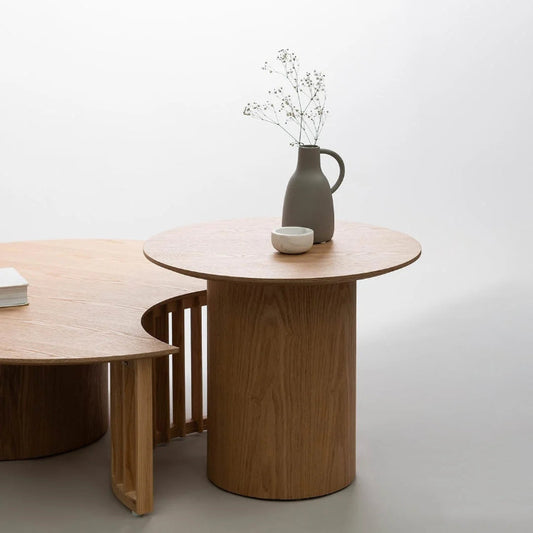 homecho-Ellalong Wooden 2 Piece Nesting Coffee Table Set-uae
