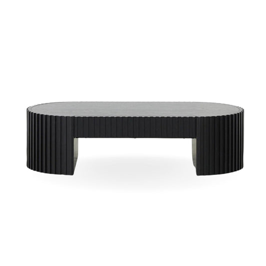 homecho-Galetto Wooden Oval Coffee Table-uae