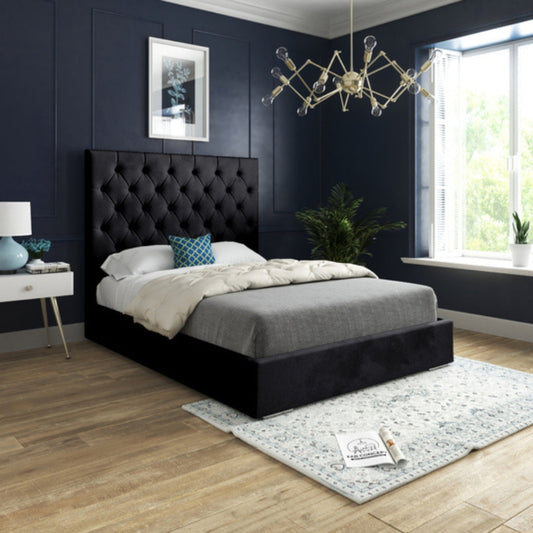 homecho-Ritz Fabric Platform Bed-uae