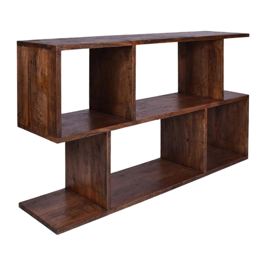 homecho-Wendell Mango Wood Low Display Shelf-uae